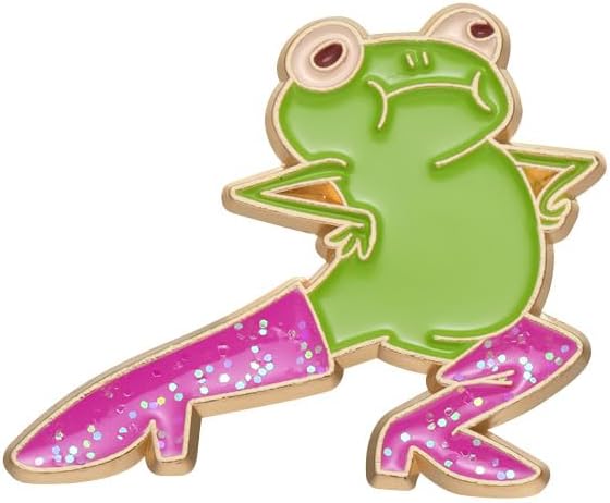 Cute Frog Enamel Brooch Pins For Women Men Cartoon Frog with Glitter Boots Brooch Creative Funny Animals Brooches Fashion Animals Jewelry Gifts (Frog)