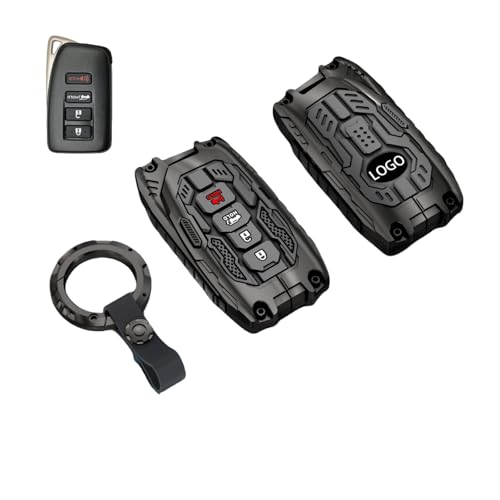 Heavy Key Fob Cover Case Protector for Lexus, Keychain, Accessories for Lexus ES300h ES350 GS350 GS450h IS200t IS300 IS350 LX570 NX200t NX300h RC350 RX350 RX450h Model-B