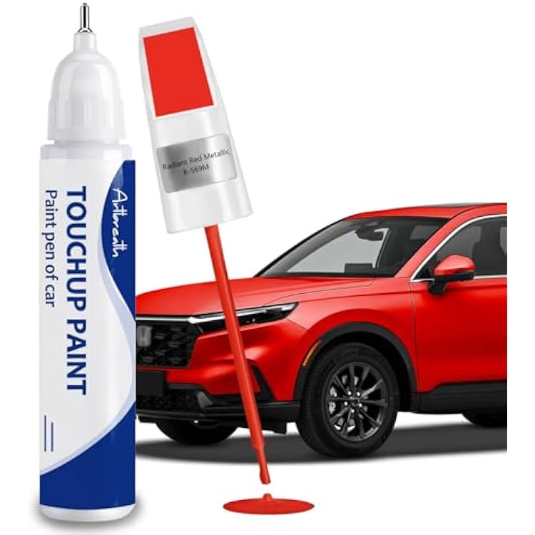 Radiant Red MetallicR-569M Touch Up Paint for Honda-Exact MatchChips and Nicks Car Paint Scratch Repair Kit Automotive Paint Pen for CR-VCIVICAccordHR-VPilotOdysseyRidgelinePassport