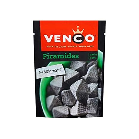 Sweet licorice | Venco | Soft Pyramids | Total Weight 8.82 ounce