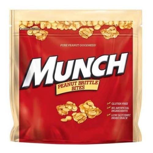 Munch Peanut Brittle Bites, 14.8 oz Pack Of 3