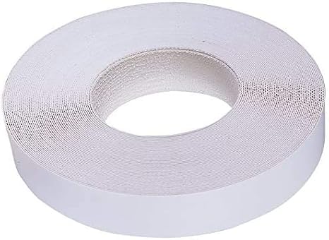 Edge Supply White Melamine 1 inch X 25 ft roll of White Edge Banding Pre-glued Flexible Edging Easy Application Iron-On Edging for Cabinet Repairs, Furniture Restoration