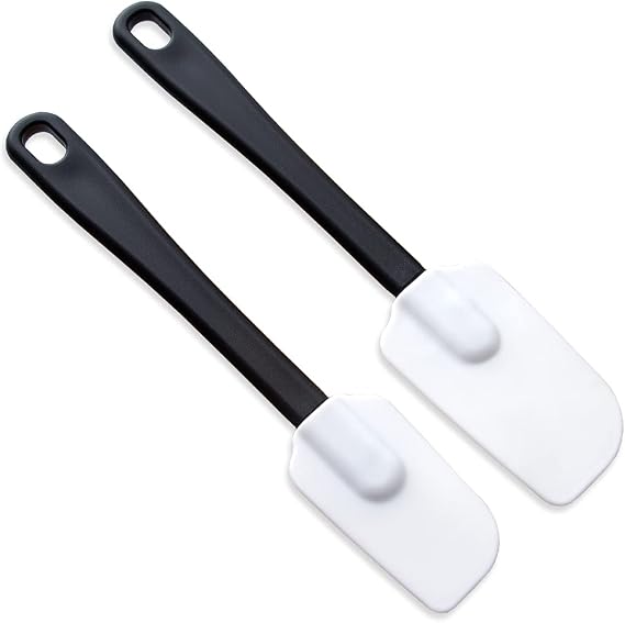 Rada Cutlery 2-Piece Flexible Spatula Set (B310) | BPA-Free Non-Scratch, Small 2.88" Face, Large 3.38" Face