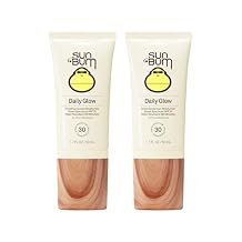 Sun Bum Daily SPF 30 Glow Sunscreen Face Lotion-Moisturizing Facial Sunscreen-Tinted-Dewy Finish-Hawaii 104 Act Compliant (Made without Octinoxate&Oxybenzone)-Travel Size-1.7 oz,(Pack of 2)