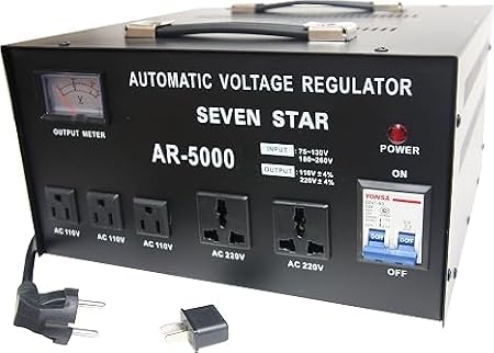 5000-watts Step up/Down Converter 110/120-volt - 220/240-volt Voltage