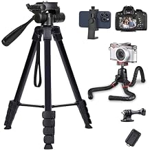 Phone Tripod & Camera Tripod Stand Set for Various Scenarios