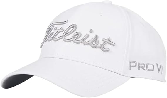 Titleist Tour Performance 2025 Hat (White/Gray, Adjustable) Golf Cap