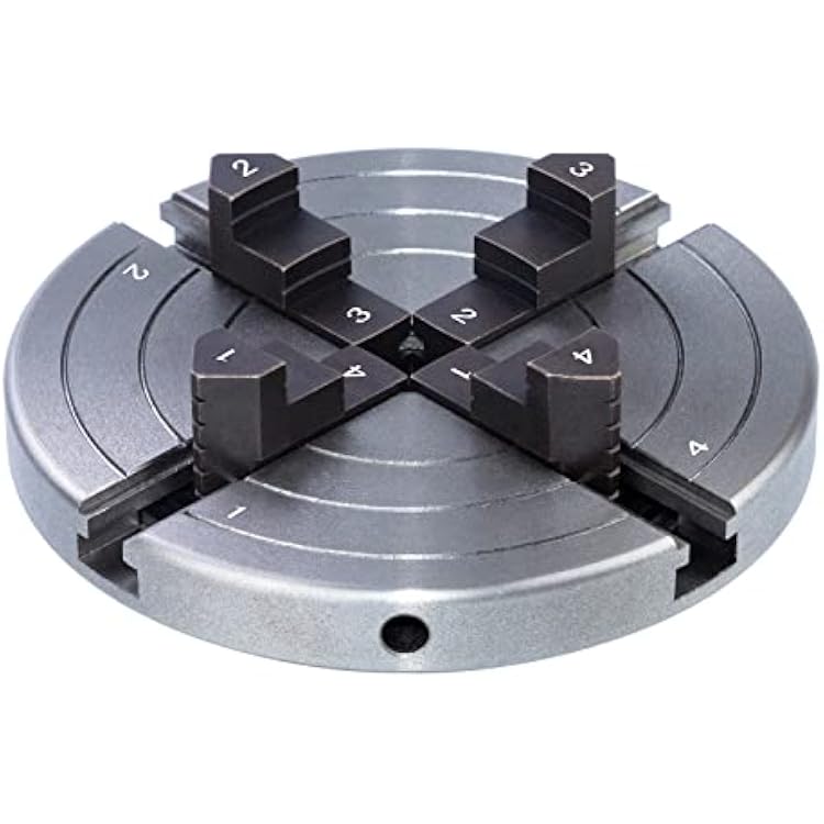 6 Inch Wood Lathe Chuck Set 1 x 8 tpi, Self Centering 4 Jaw Wood Turning Chuck