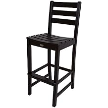 Trex Outdoor Furniture Monterey Bay Bar Side Chair, Charcoal Black