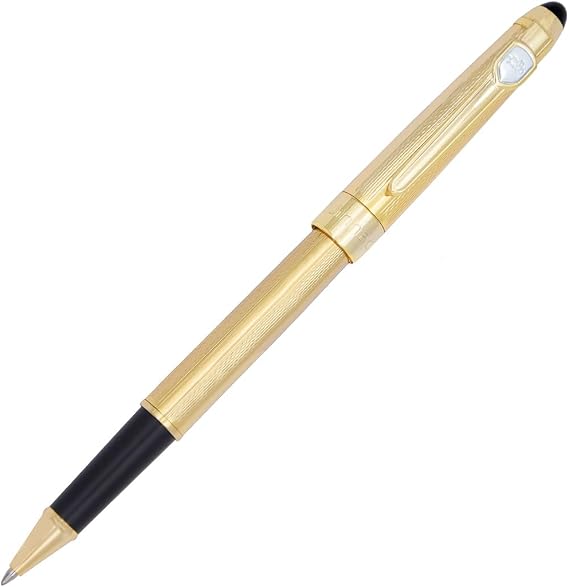 Gullor Roller Ball Pen Jinhao 165 Full Golden Embossed
