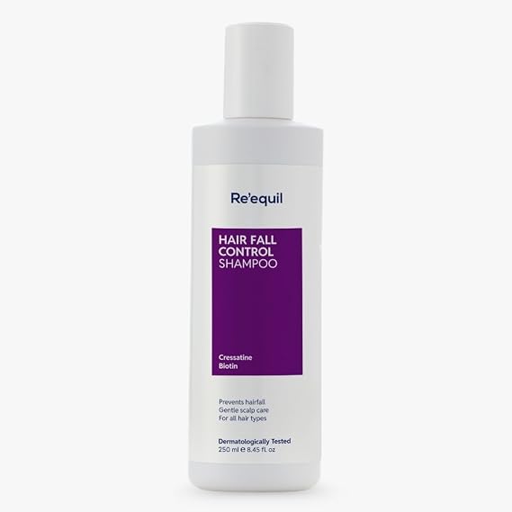 Re'equil Hair Fall Control Shampoo | Reduces Hairfall | Promotes Hair Thickness | All Hair Types | 250ml