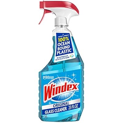 Windex Glass and Window Cleaner Spray Bottle, Original Blue, 23 fl oz