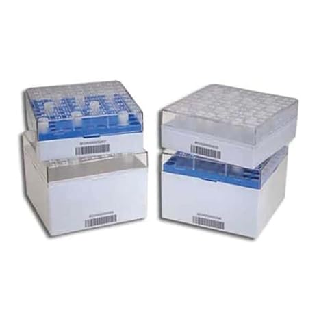 Argos Technologies CRY92 Plastic Polycarbonate Box for 2D 5 mL Volume Cryovials, 100-Place
