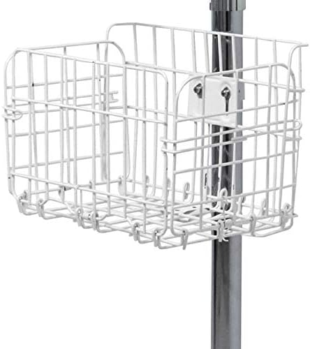 CTA Digital Add-On Basket with Ring Clamp for Tablet Floor Stands, Compatible with PAD-AFS, PAD-CGS, PAD-SCGS, PAD-SCGS9, PAD-HFS, PAD-SHFS, PAD-GFS, PAD-SGF, PAD-UAFS