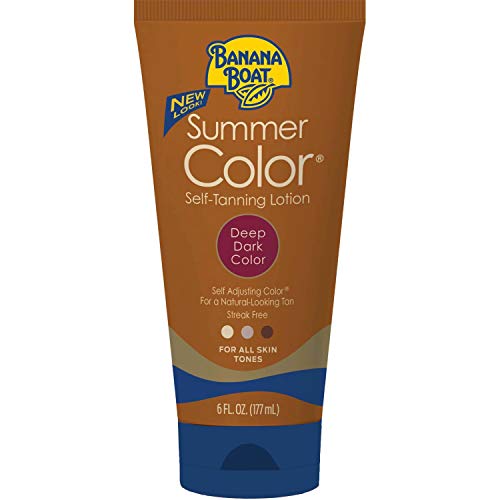 Summer Color Self Tanning Lotion - Deep Dark Color, 6 Ounces each Value Pack of 4