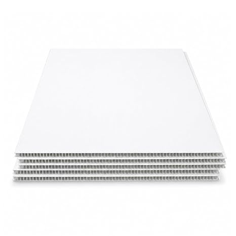 Cut to Size Custom Corrugated Plastic Sheets (White)