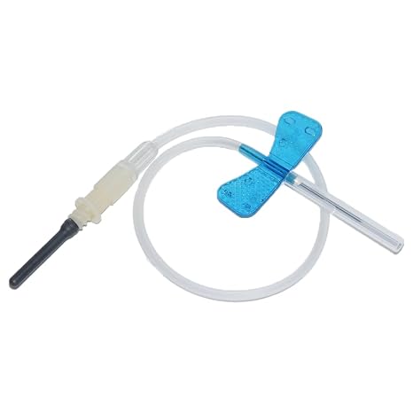 Blood Collection Needles,Butterfly Needles 23G with Luer Adapter -50Pcs
