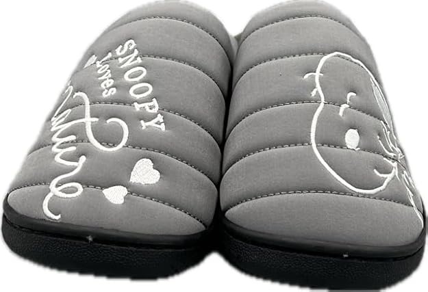 Peanuts ピーナッツ Women's Peanuts Quilted Sandals Room Shoes Slippers Sabo Snoopy Cute Warm Shoes Slippers