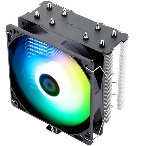 Thermalright AssassinX120 SE ARGB CPU Air Cooler, AX120 SE ARGB, 4 Heat Pipes, TL-C12C-S PWM Quiet Fan CPU Cooler with S-FDB Bearing, for AMD AM4AM5Intel 1700115011511200, LGA1700