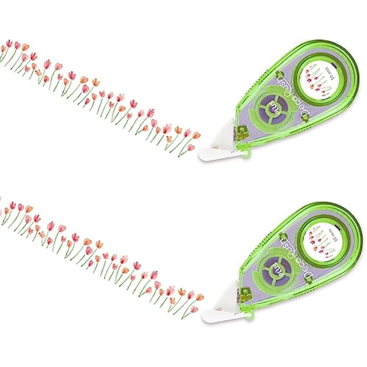 Plus DC-080-11 51914 x 2 Deco Lash, 0.4 inches 10 mm, Thick Flower Garden, 2 Pieces