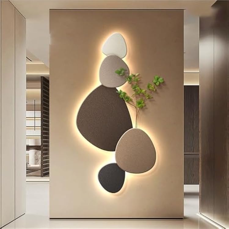 3D Wall Decoration Painting, LED Three-Dimensional Art Decoration Painting, Entrance Bedroom Wall Decoration Mural, Suitable for Living Room and Corridor Size: 15.731.5 inches19.739.4 inchesA,15