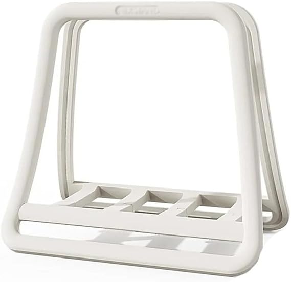 Vertical Laptop Holder, Universal Tablet Desktop Stand Space-saving Notebook Dock Computer Stand(White)