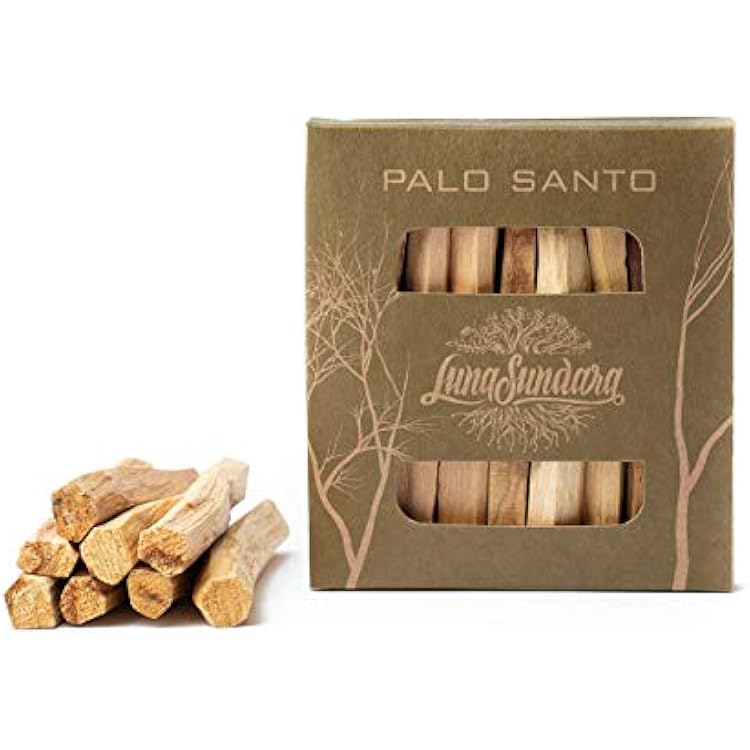 Luna Sundara Palo Santo Smudging Sticks High Resin Palo Santo from Peru - Wild Harvested Smudging Sticks