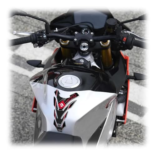 labelbike - 3D Sticker Motorcycle Fuel Tank Pad Protection and Decoration in Resin Compatible with Aprilia Racing