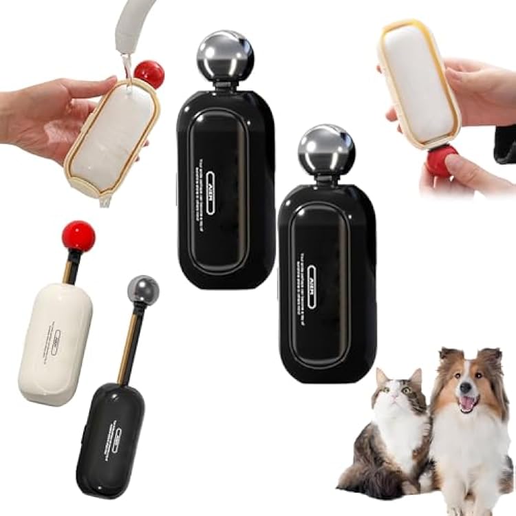 2 In1 Reusable Lint Roller & Remover, 2 In1 Washable Lint Remover, Reusable Lint Roller for Pet Hair, Reusable Portable Mini Travel Sticky Roller,Furniture,Clothes,Hair Removers for Dog and Cat B2