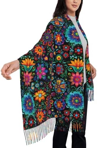 Puurbol Mexican Shawl Wrap Scarf Rebozos Mexicanos Mexican Dress For Women