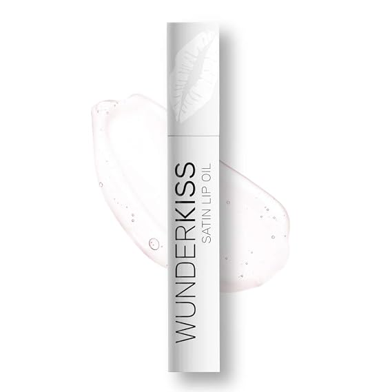 WUNDER2 WUNDERKISS Satin Lip Oil - Anti Aging Lip Treatment for Moisturized Lips, 0.13 Fl Oz