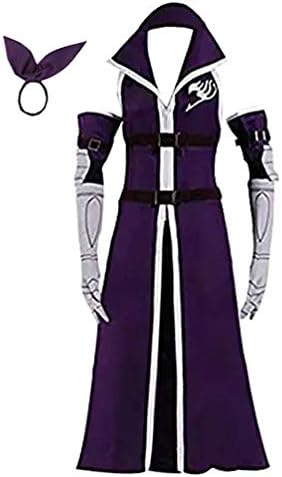 Women Anime Erza Cosplay Costume Lolita Fancy Dress Headwear Suit