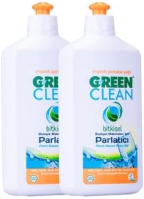 U Green Clean Green Clean Organik Portakal Yağlı Bulaşık Makinesi Parlatıcı 500 Ml 2'li Set