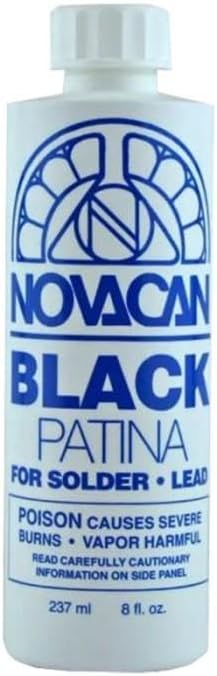 Novacan Black Patina for Solder/Lead 8oz.