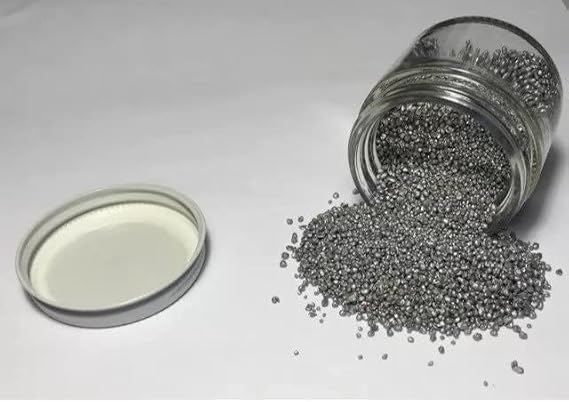 Aluminum Metal Shot 98.7% Pure Element 13 Al Chemistry Science Large Sample 3oz - Science Experiment - Chemistry kit - Periodic Table, Element Collection, Post-Transition Metals