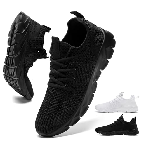 Mens Running Shoes Walking Tennis Sneakers Slip on Gym Workout Athletic Lightweight Casual Sport Shoes