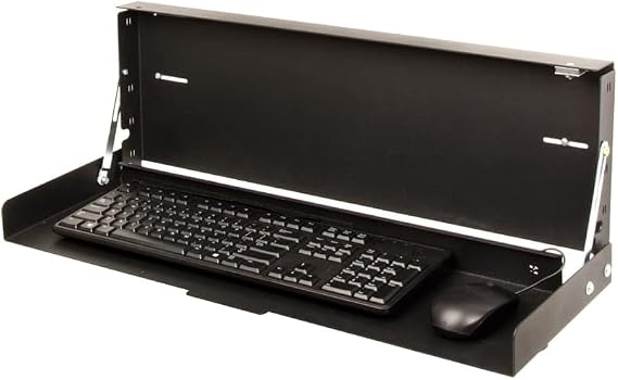 RackSolutions Folding Wall Mount for Full Size Keyboard Space Saving Design to Maximize Workspace Efficiency