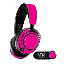 MightySkins Skin Compatible with SteelSeries Arctis Nova Pro - Solid Hot Pink | Protective, Durable, and Unique Vinyl Decal wrap Cover | Easy to Apply, Remove, and Change Styles | Made in the USA
