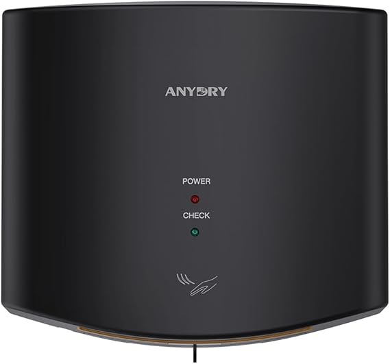 anydry Compact Air Wiper Hand Dryer, 15s High Speed Electric Dryer