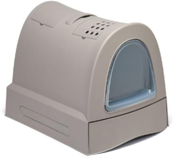 Imac Zuma Indoor Cat Toilet with Drawers Gray 40x56x42.5cm