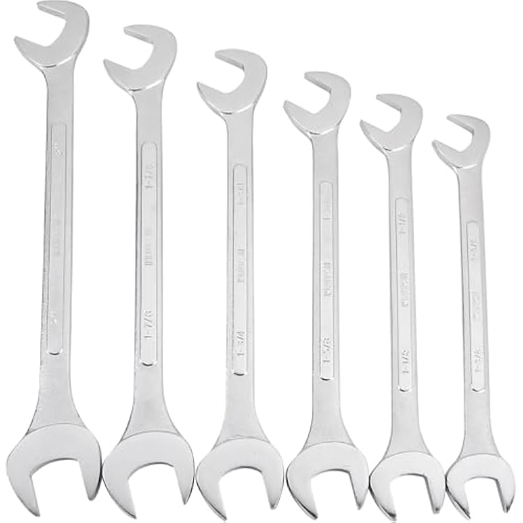Klutch Jumbo SAE Angle Wrench Set - 6-Pc.