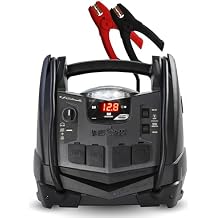 Schumacher Electric 1200A Car Battery Jump Starter and Portable Power Station, 6-in-1 Solution for 12V Batteries, 150-PSI Air Compressor, 200 Continuous/400 Peak Watt Inverter, SJ1332