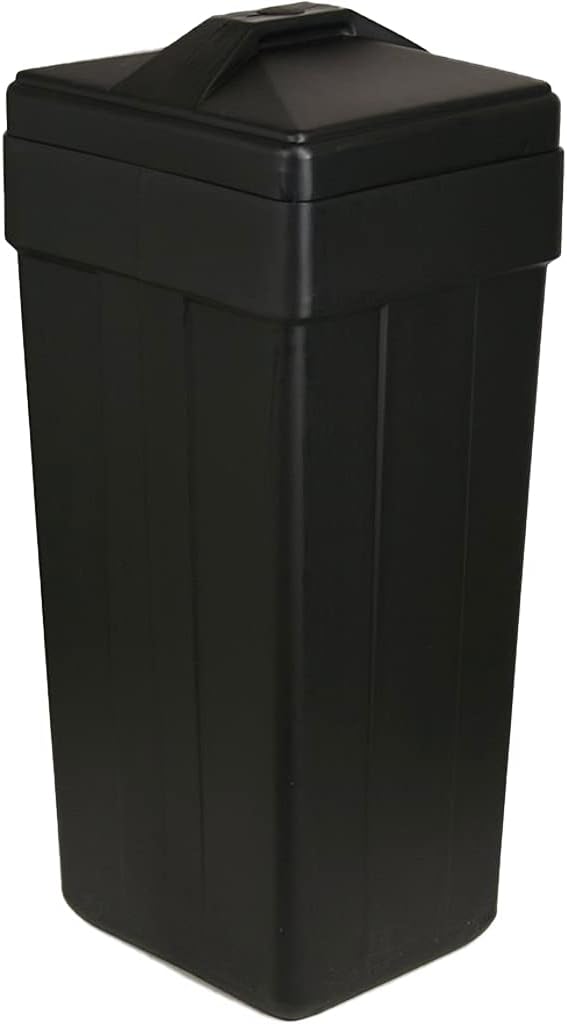 AFWFilters 15"x17"x36" Black Rectangular Replacement Brine Tank with Float and Air Check for Water Softeners
