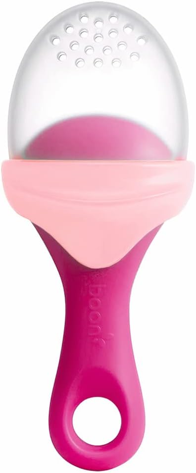 Boon TOMY PULP Silicone Fruit Vegetable Net Pink