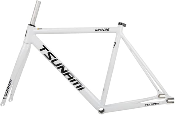 Fixed Gear Bike Frameset 700C Aluminum Alloy Bike Frame 49/52/55/58CM Signle Speed Track Bike Frame C Brake QR 100/120mm BSA68mm with Fork
