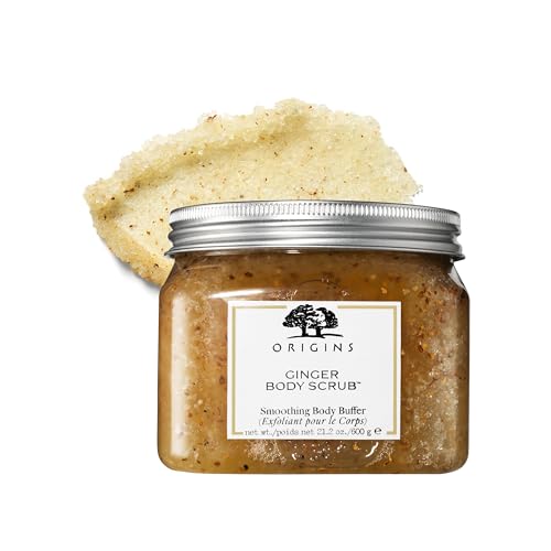 Origins Ginger Smoothing Body Scrub | Smooths & Softens | With Ginger & Dead Sea Salts, 21.2 Ounce