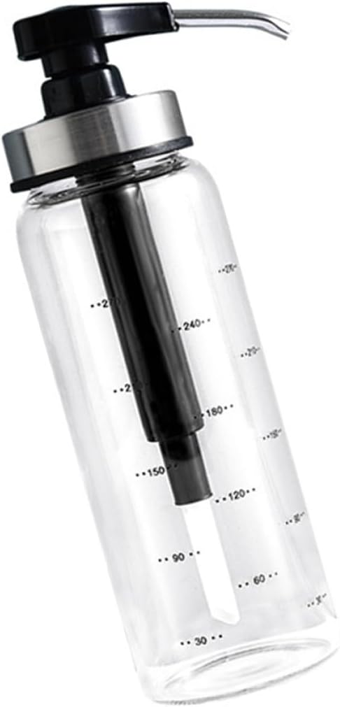 Honey Dispenser Reusable with Leak-proof 300ml Bottle Stainless Steel Glass Jar and Food Grade Materials, Storage Container for Kitchen and Event Use