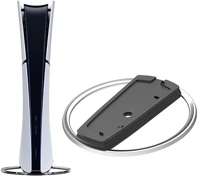 Vertical Stand for PS5 Consoles Compatible with PlayStation 5 Slim Disc and Digital Edition Solid Base Accessories