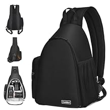 Cwatcun Sling Camera Bag, Camera Shoulder Crossbody Backpack, DSLR/SLR/Mirrorless Camera Case, Shockproof Photography Camera Chest Bag with Tripod Holder, Compatible with Canon/Nikon/Sony/Fuji