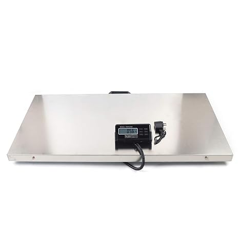 Veterinary Scale, 440LB Heavy Duty Digital Livestock Platform Scale with Power Adapter, Industrial Floor Scale Large Animal Scale Pet Digital Scale for Vet Animal Pet Cat Dog Cattle